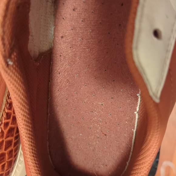 Lacoste brown leather sneakers with croc detail Sz 12 - Picture 15 of 16